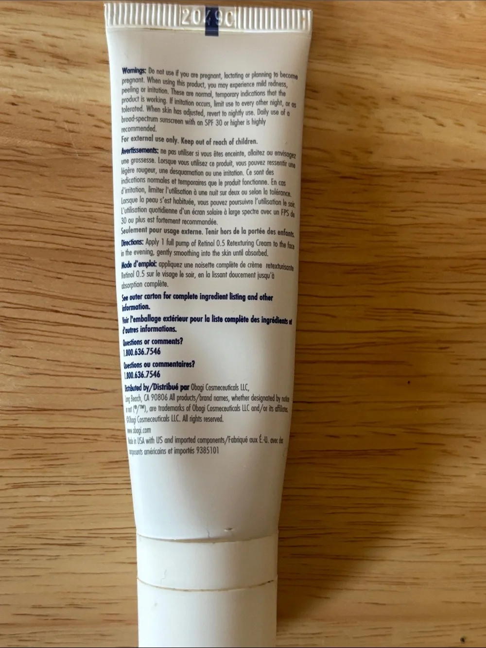 Obagi Retinol 0.5% Retexturizing Cream